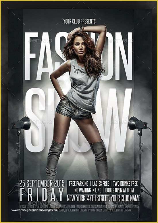 Free Fashion Show Flyer Template Of 30 Best Fashion Flyer Templates