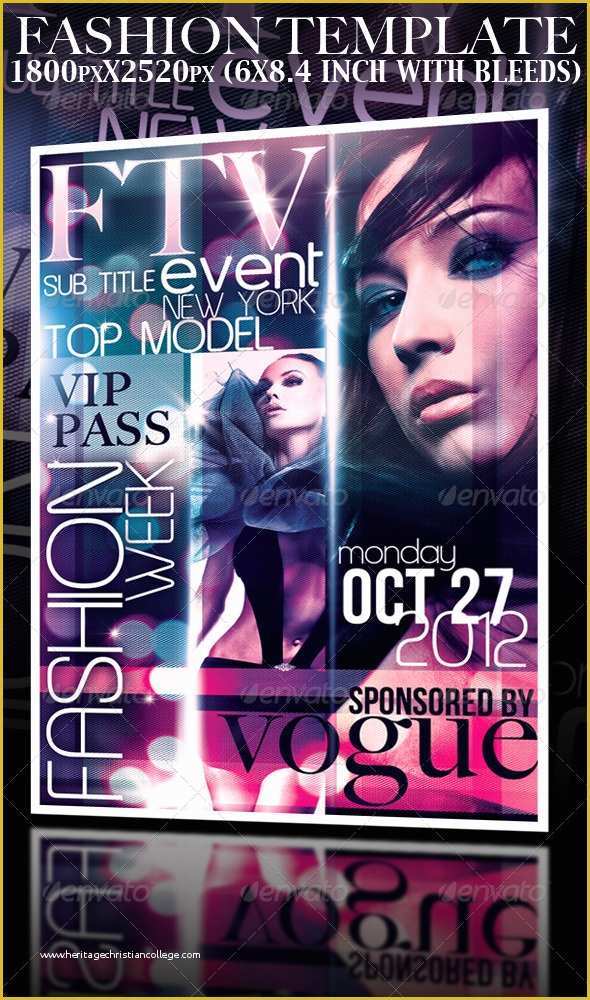 Free Fashion Show Flyer Template Of Fashion event Template by Yaniv K