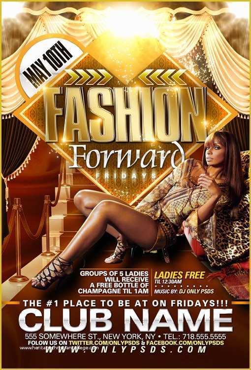 Free Fashion Show Flyer Template Of Fashion forward Flyer Template Psd Templates