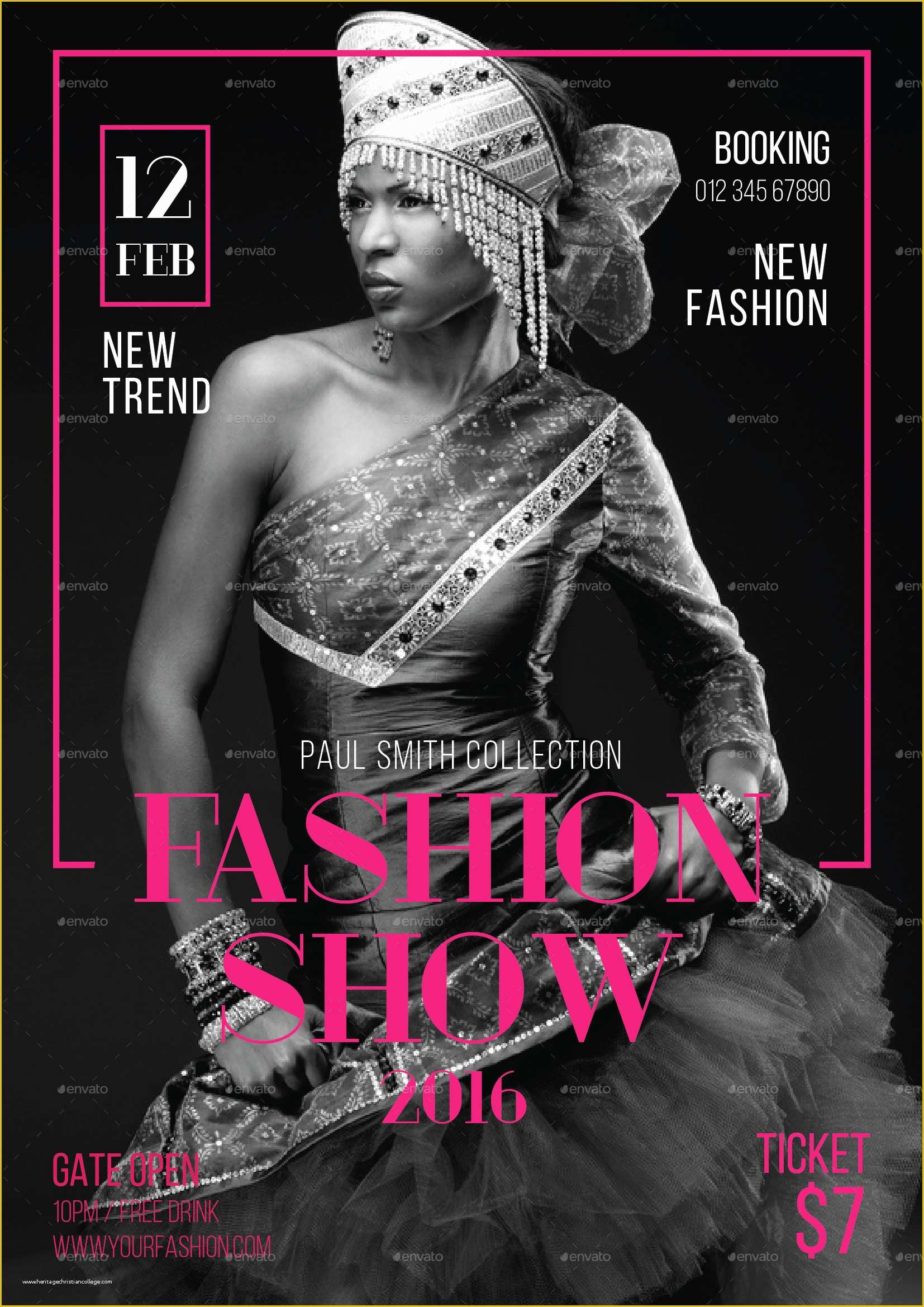 Free Fashion Show Flyer Template Of Fashion Show Flyer by tokosatsu