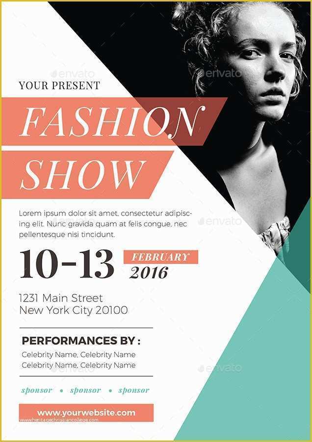 Free Fashion Show Flyer Template Of Fashion Show Flyer by Vynetta