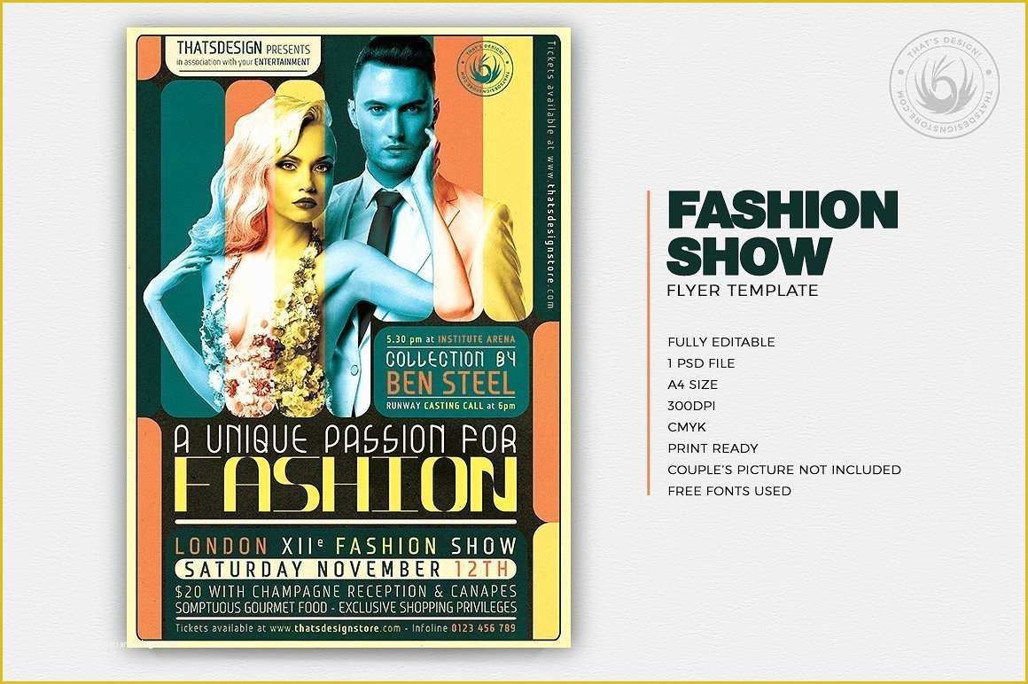 Free Fashion Show Flyer Template Of Fashion Show Flyer Template
