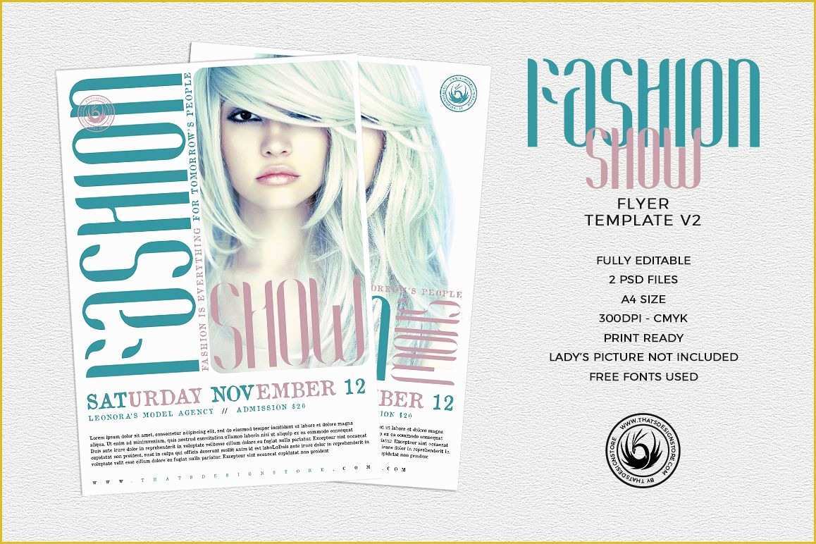 Free Fashion Show Flyer Template Of Fashion Show Flyer Template V2