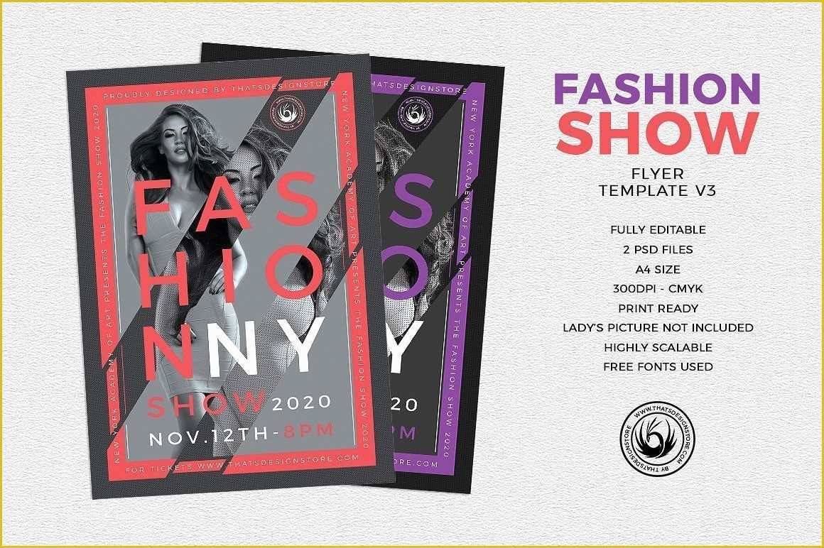 Free Fashion Show Flyer Template Of Fashion Show Flyer Template V3