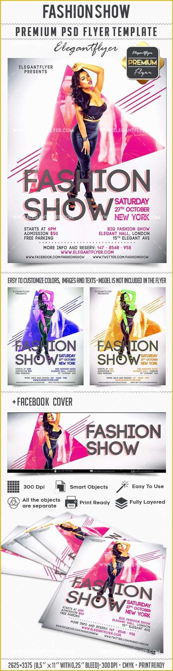 Free Fashion Show Flyer Template Of Fashion Show Invitation Flyer Template – by Elegantflyer