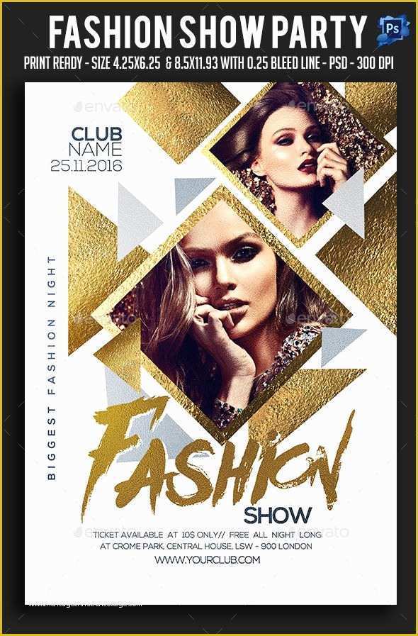 Free Fashion Show Flyer Template Of Fashion Show Party Flyer Template Psd