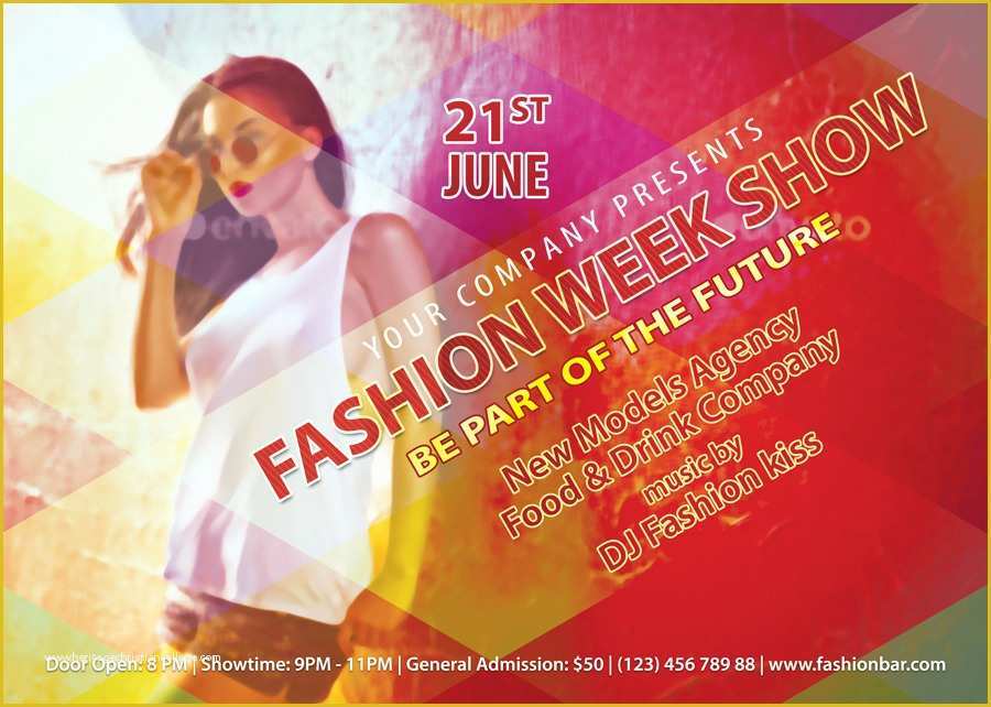 Free Fashion Show Flyer Template Of Fashion Week Show Flyer Template