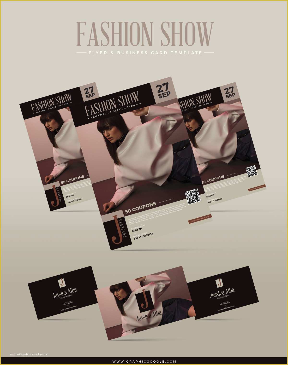 Free Fashion Show Flyer Template Of Free Fashion Show Flyer & Business Card Templategraphic
