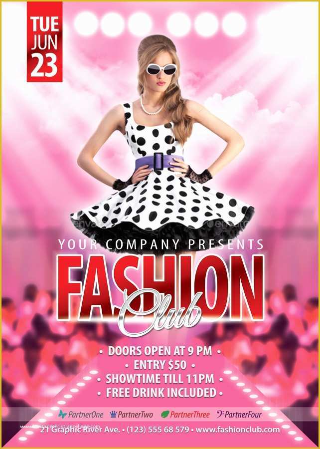 Free Fashion Show Flyer Template Of Free Fashion Show Flyer Template Fashion Templates Data