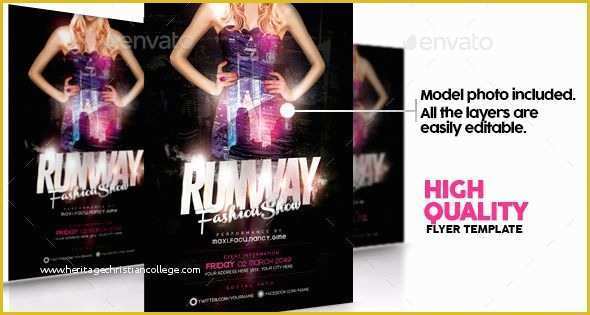 Free Fashion Show Flyer Template Of Runway Fashion Show Flyer Template