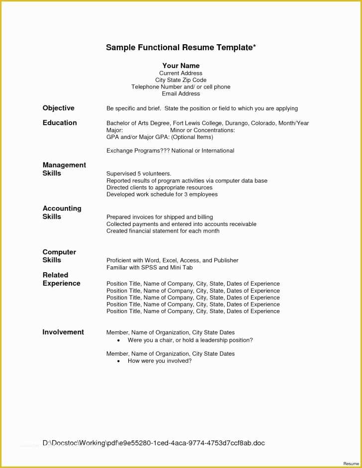 Free Federal Resume Template Of Free Federal Resume Template Tag Government Resume