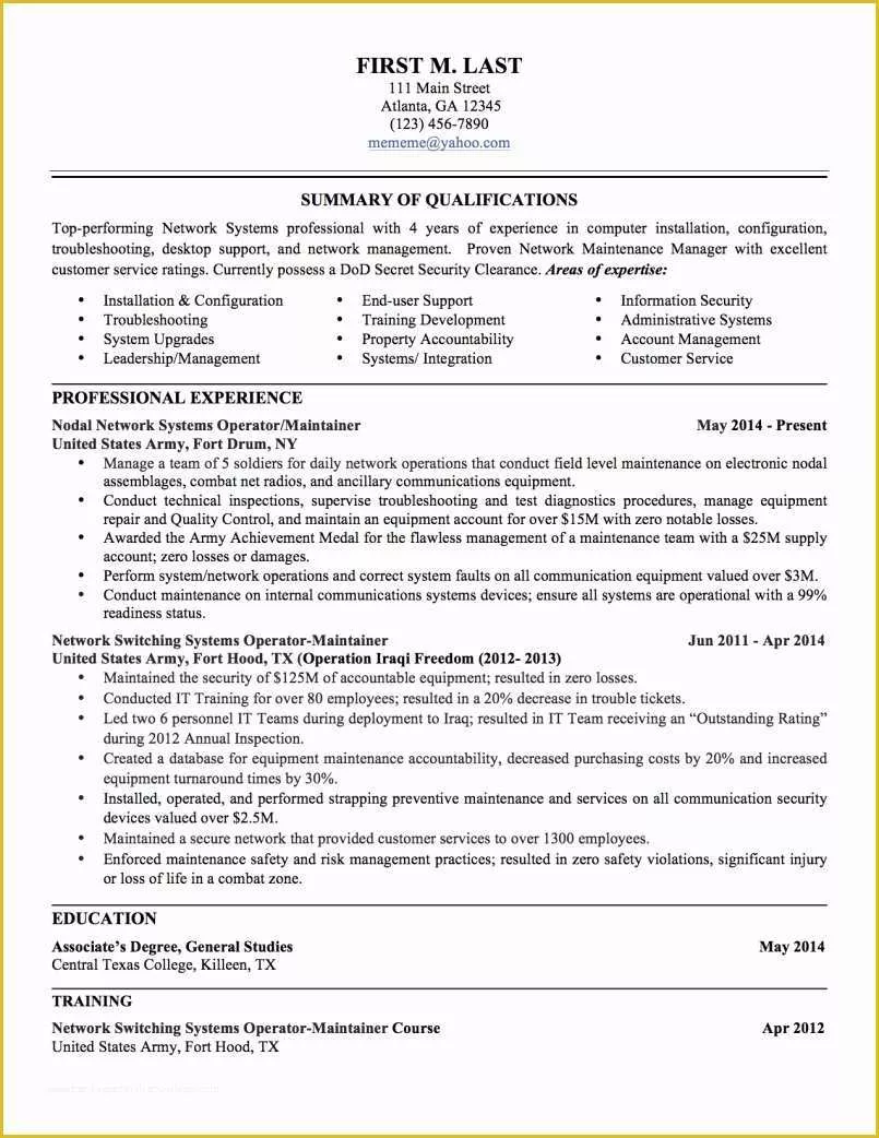Free Federal Resume Template Of Veteran Resume Help Elegant Unique Sample Federal Resume