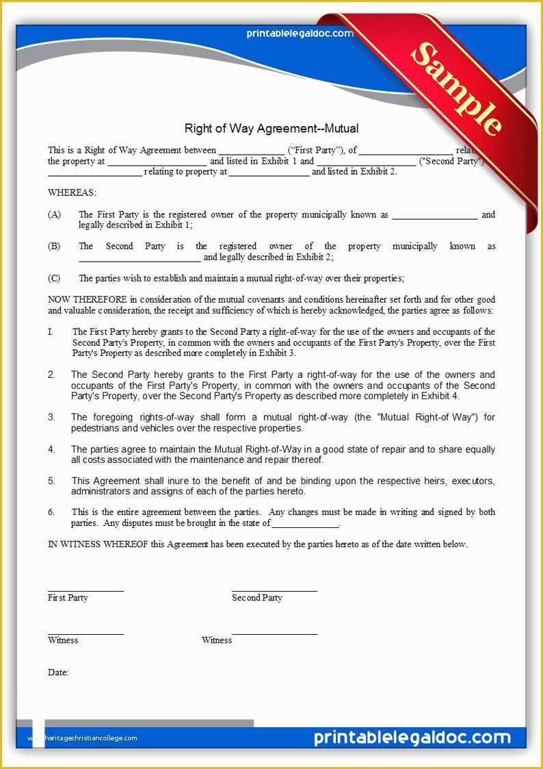 Free Fence Contract Template Of Free Printable Fence Line Agreement form Generic