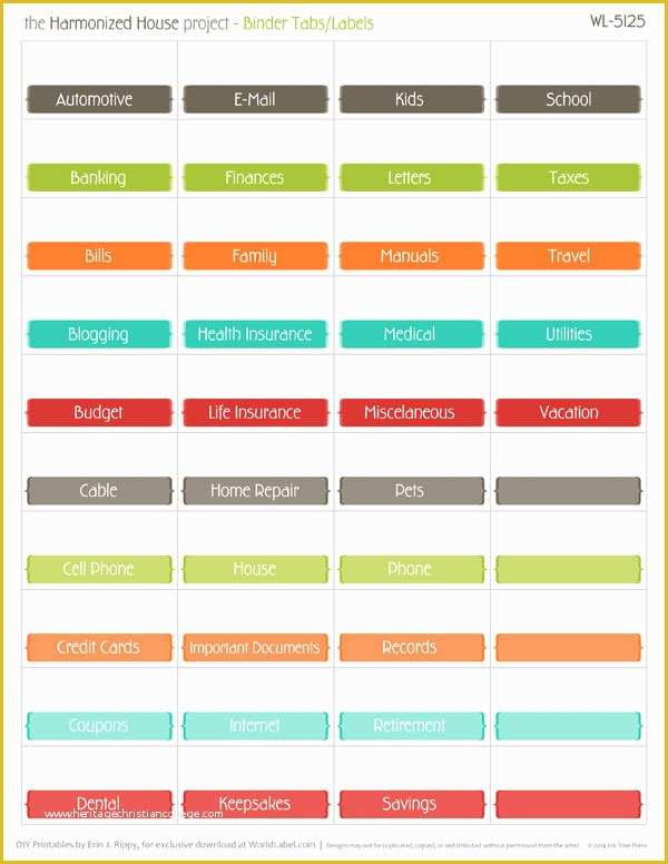 Free File Folder Labels Template Of 28 Of Home organizer Printable Label Template