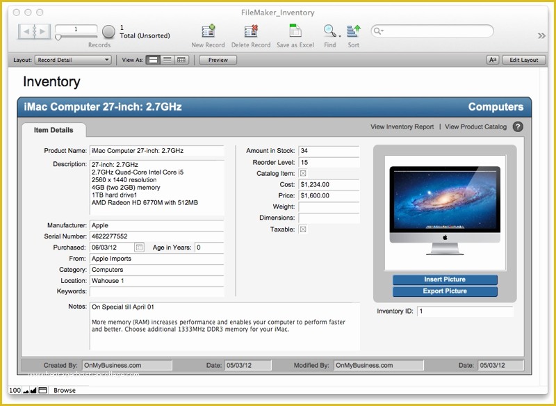 Free Filemaker Templates Mac Of Free Filemaker Pro Starter solutions Download