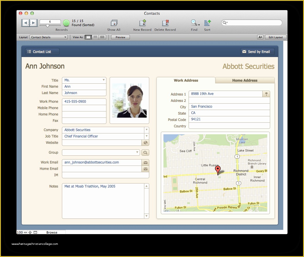 Free Filemaker Templates Mac Of the Mac Fice Contacts Filemaker Pro 12 Starter solution