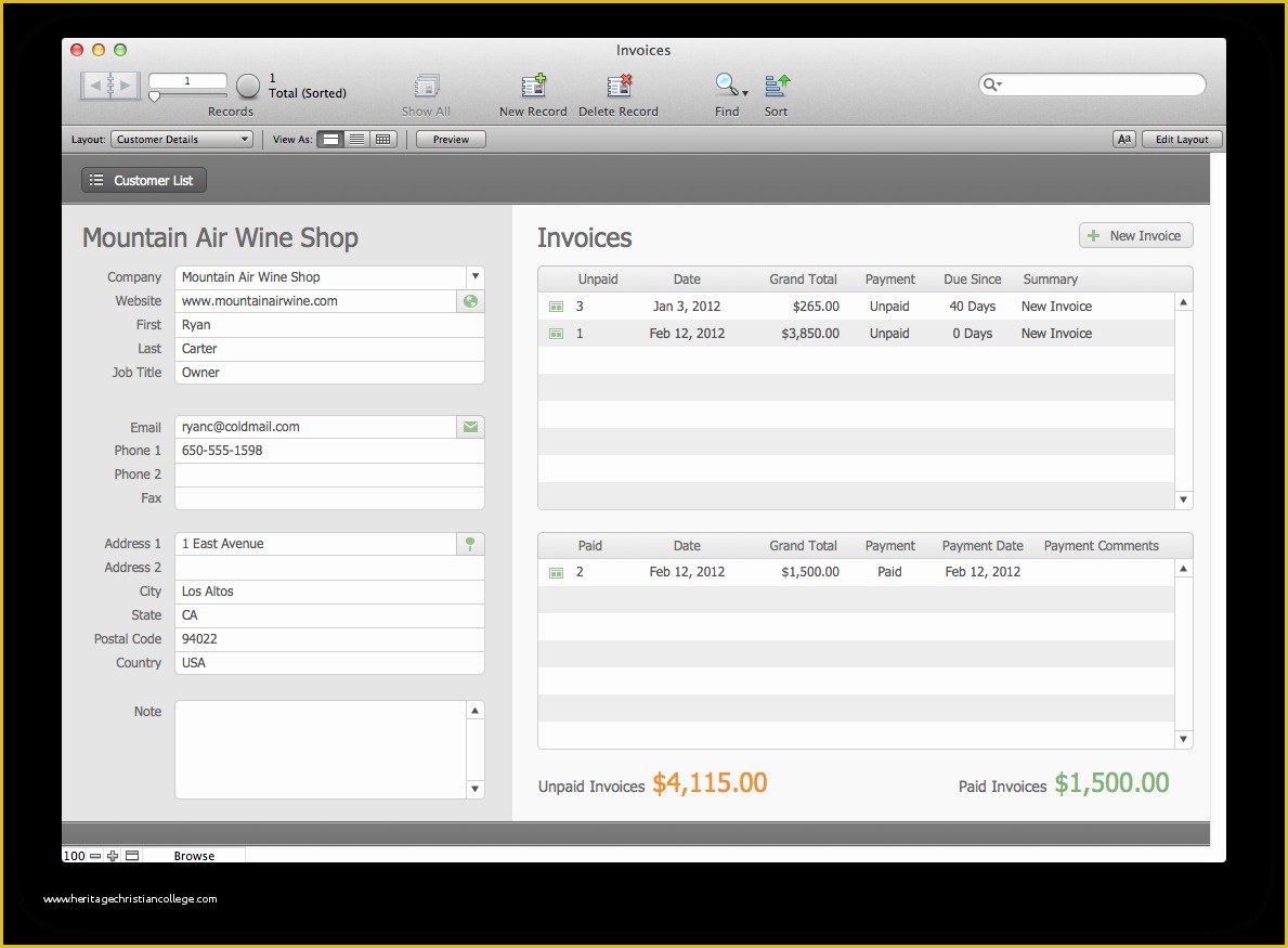 Free Filemaker Templates Mac Of the Mac Fice Estimates and Invoices Filemaker Pro 12