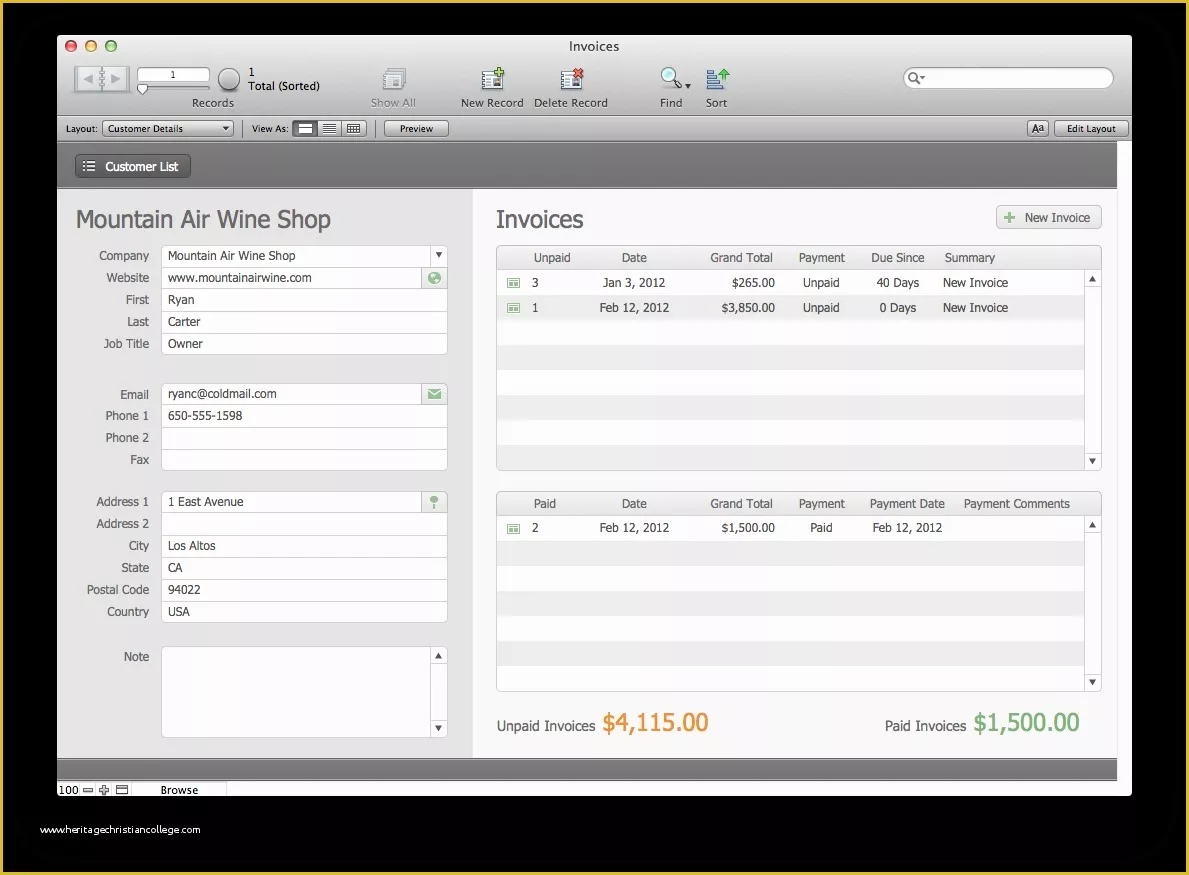 Free Filemaker Templates Mac Of the Mac Fice Estimates and Invoices Filemaker Pro 12