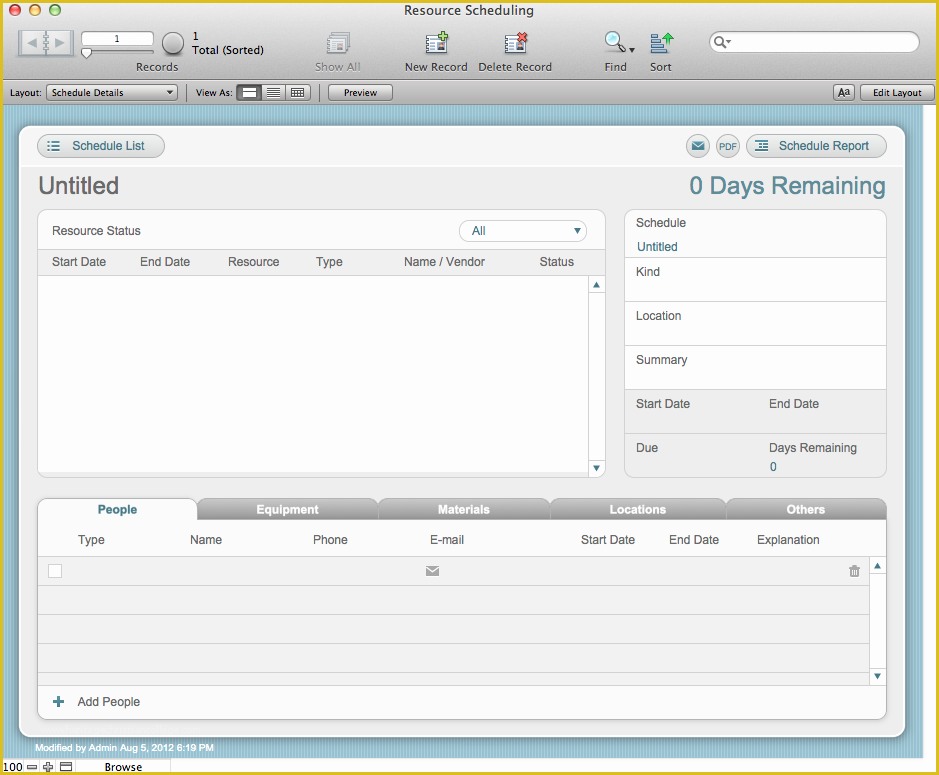 Free Filemaker Templates Mac Of the Mac Fice Resource Scheduling Filemaker Pro 12
