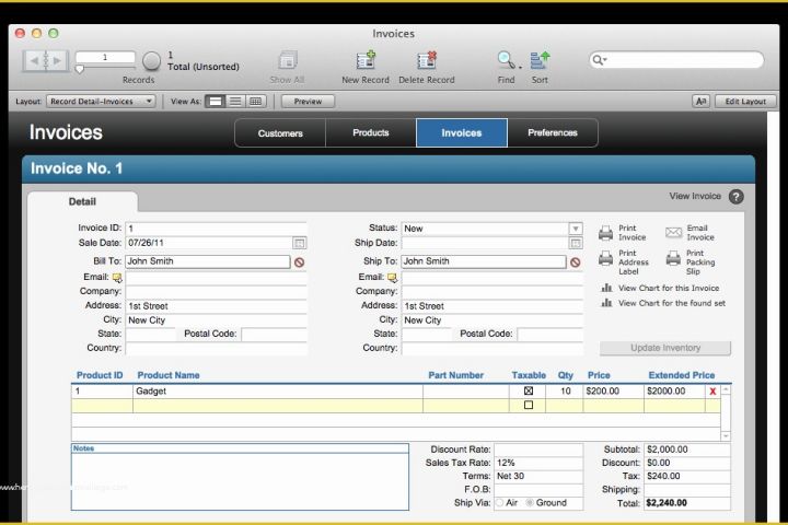 Free Filemaker Templates Of the Mac Fice Free Filemaker solution Invoices
