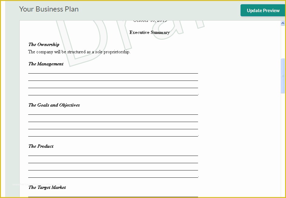 Free Fillable Business Plan Template Of 10 Free Business Plan Templates for Startups Wisetoast