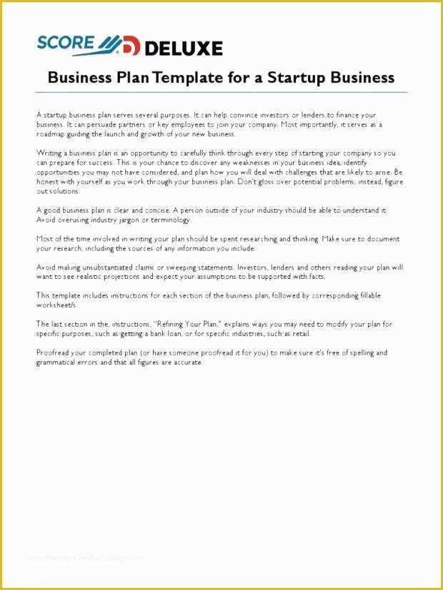 Free Fillable Business Plan Template Of Business Plan Fillable Template