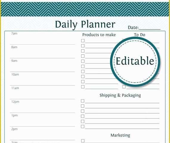 Free Fillable Business Plan Template Of Daily Business Planner Fillable Business Planner