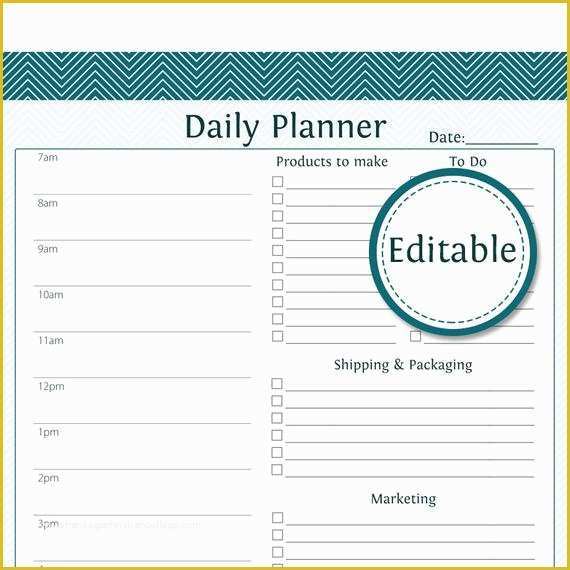 Free Fillable Business Plan Template Of Daily Business Planner Fillable Business Planner