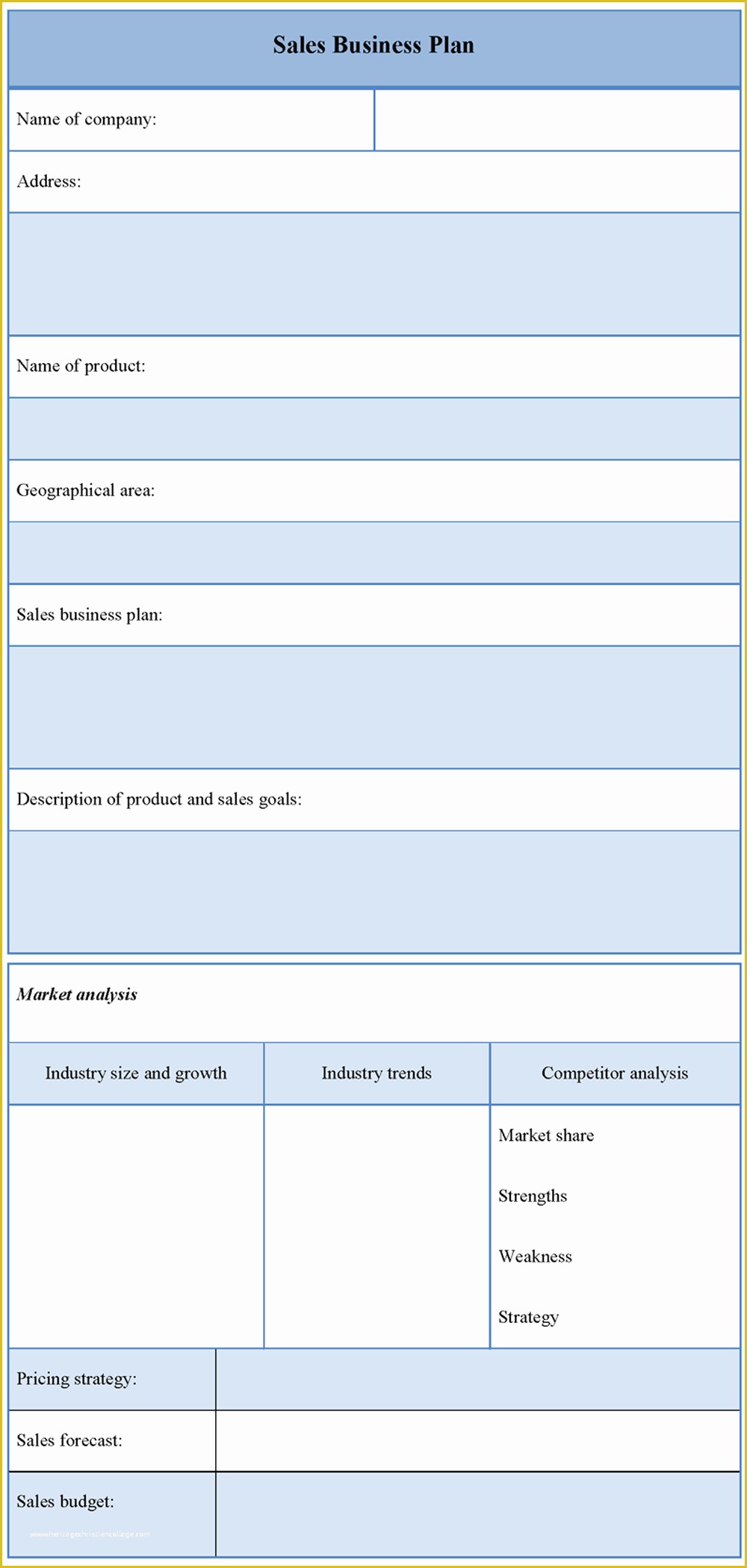 help filling in a business plan