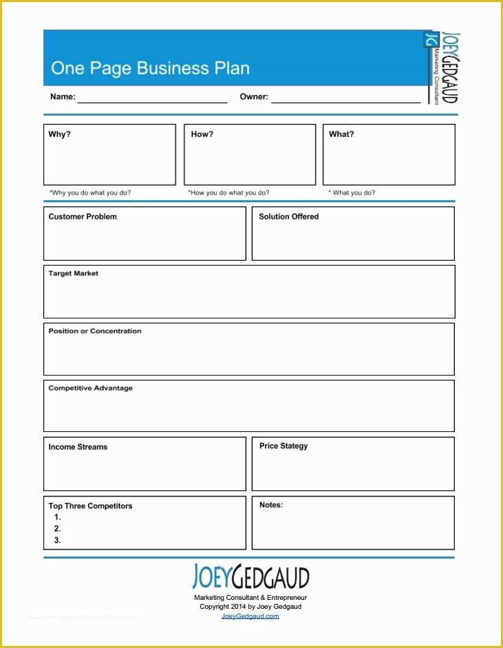 fill in the blank business plan template