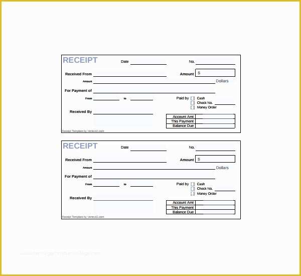 Free Fillable Cash Receipt Template Of 20 Printable Cash Receipt Templates Pdf Word