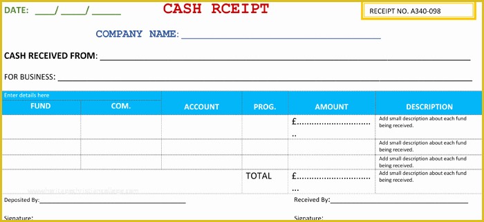 Free Fillable Cash Receipt Template Of 21 Free Cash Receipt Templates for Word Excel and Pdf