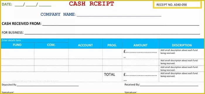 Free Fillable Cash Receipt Template Of 21 Free Cash Receipt Templates for Word Excel and Pdf