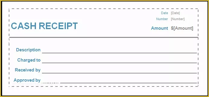 Free Fillable Cash Receipt Template Of Cash Receipt Template