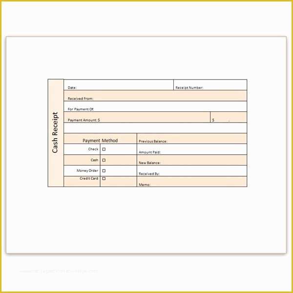 Free Fillable Cash Receipt Template Of Download A Free Cash Receipt Template for Word or Excel