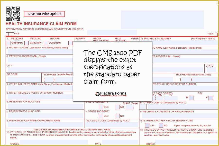 Free Fillable Cms 1500 Template Of Fillable Cms 1500 Luxury Fantastic 1500 Claim form