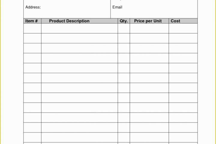 Free Fillable Commercial Invoice Template Of Blank Fillable Invoice Free Mercial Pdf Resumetes