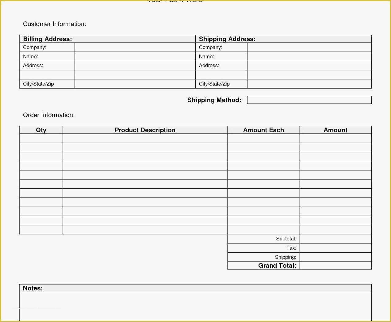 Free Fillable Commercial Invoice Template Of Fillable Invoicelate Landscaping Free Mercial Sample