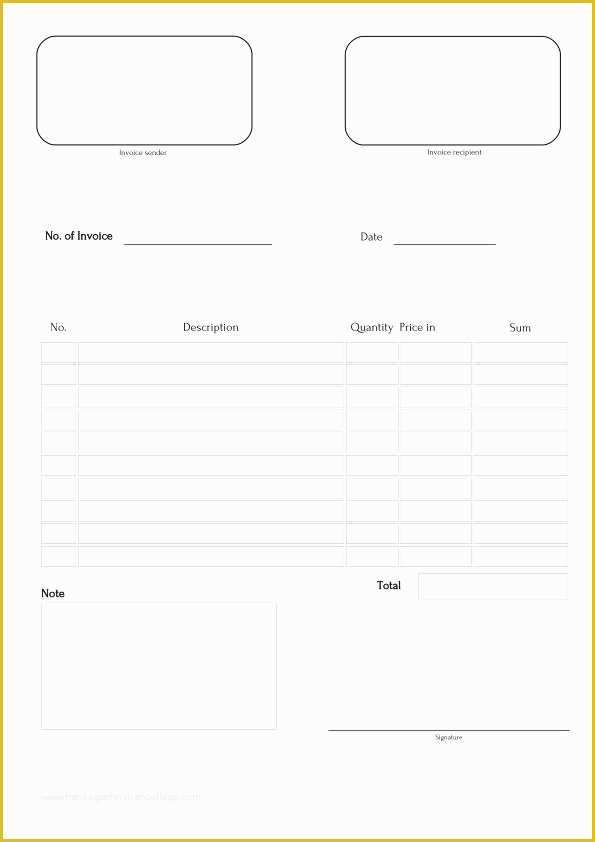 Free Fillable form Templates Of 10 Best Of Fill In Invoice Template Pdf Free