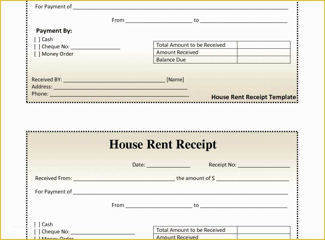 Free Fillable Receipt Template Of General Free Fillable Rent Receipt Resume Templates