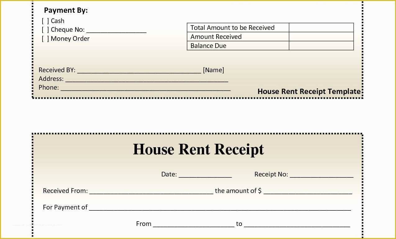 Free Fillable Receipt Template Of General Free Fillable Rent Receipt Resume Templates