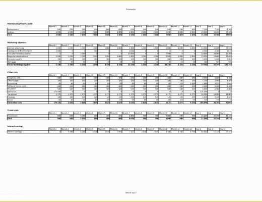 Free Financial Business Plan Template Of 9 Business Plan Template In Excel Exceltemplates