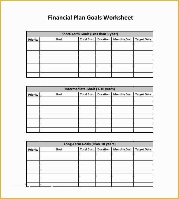 Free Financial Business Plan Template Of Financial Plan Templates 11 Word Excel Pdf Documents