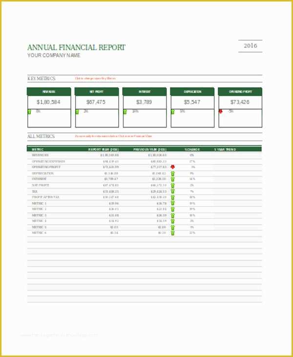 Free Financial Report Template Of 9 Pany and Financial Report Templates Free Sample