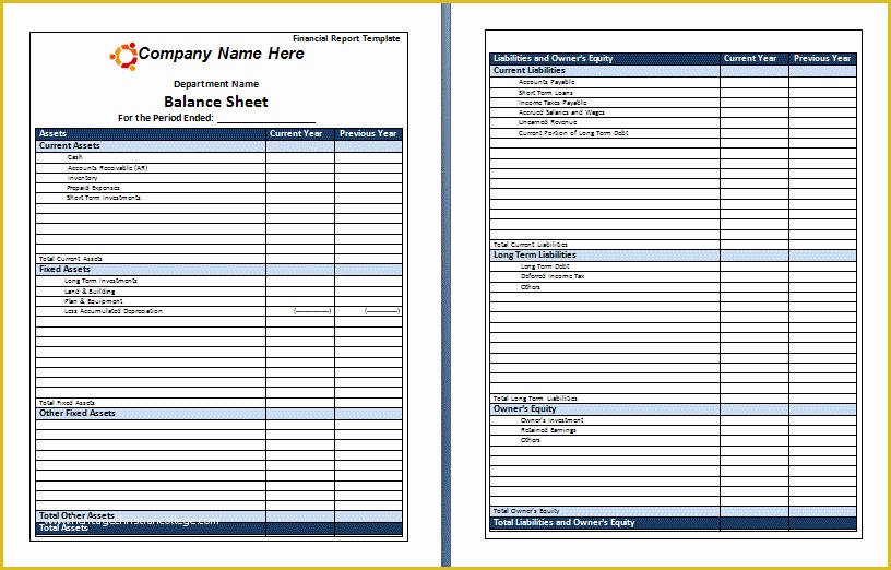 Free Financial Report Template Of Financial Report Template