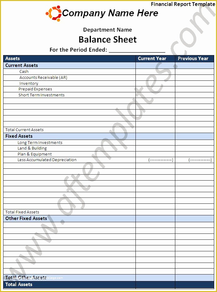 Free Financial Report Template Of Financial Report Template