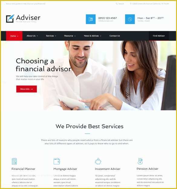 Free Financial Website Templates Of 28 Amazing Accountant Website themes & Templates