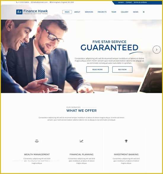 Free Financial Website Templates Of 50 Best Financial Website Templates Free & Premium