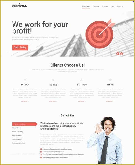 Free Financial Website Templates Of 50 Best Financial Website Templates Free & Premium