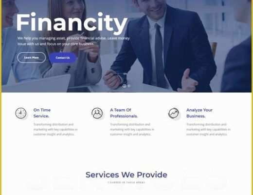 Free Financial Website Templates Of 50 Best Financial Website Templates Free &amp; Premium